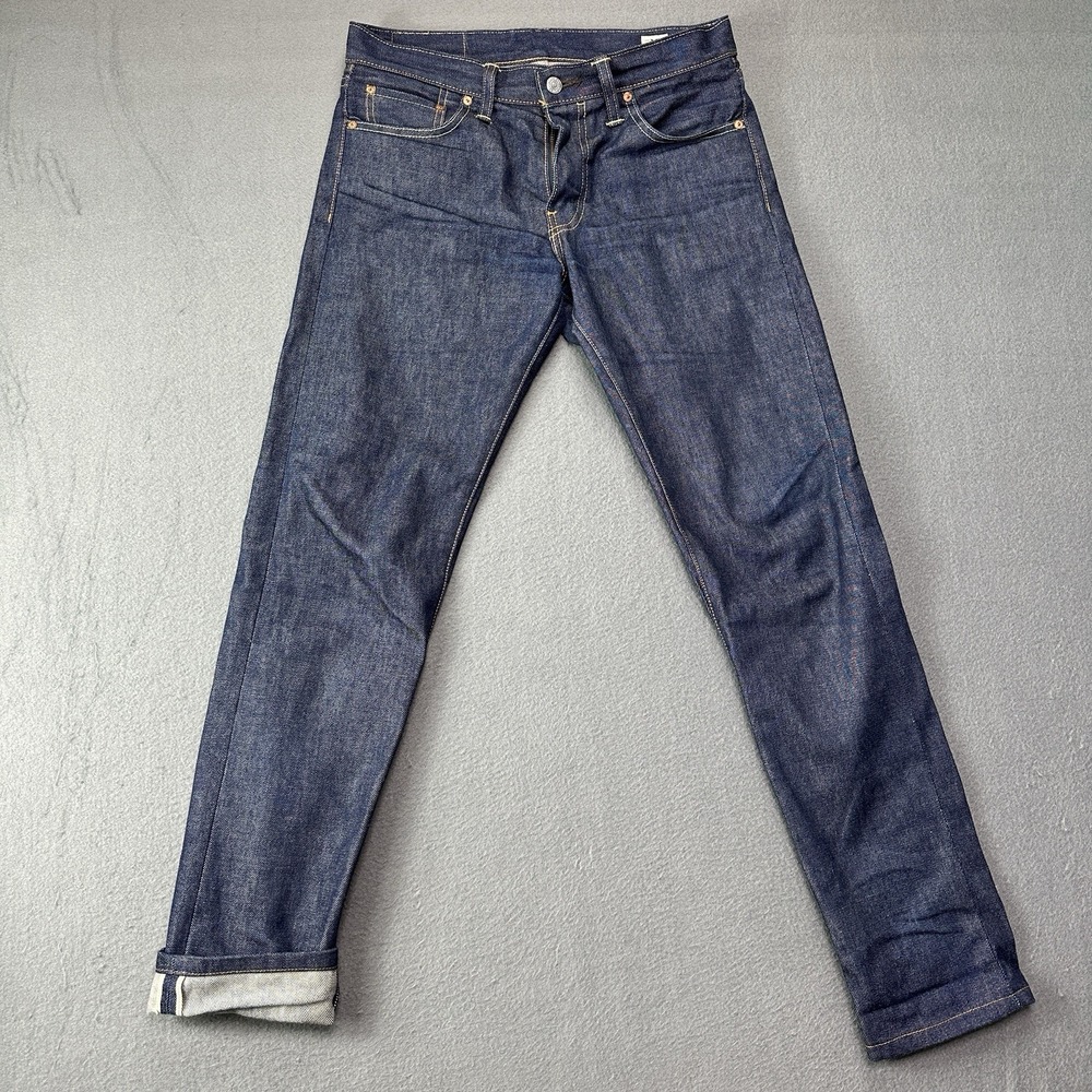 Levis 511 White Oak Cone Denim Selvedge Jeans Made USA Indigo 30x32 (fit 32x32)
